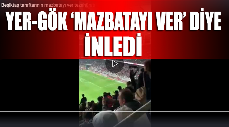Beşiktaş-Başakşehir maçında yer gök inledi: Mazbatayı ver