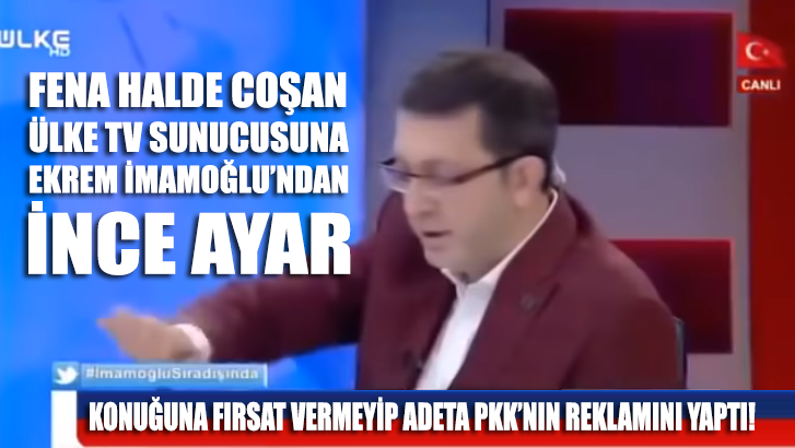 Ekrem İmamoğlu'nu programına davet edip PKK'nın reklamını yapan sunucuya İmamoğlu'ndan ayar