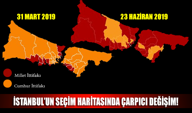 İstanbul'un seçim haritasında çarpıcı değişim!