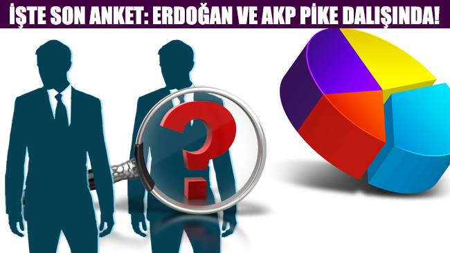 Son anket sonucuna göre Erdoğan ve partisi AKP adeta pike dalışında!