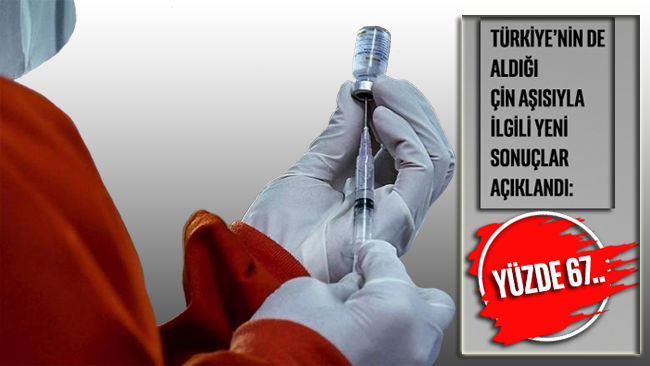 Türkiye’nin de aldığı Çin aşısıyla ilgili yeni sonuçlar açıklandı: Yüzde 67…