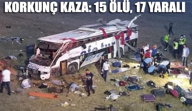 Yolcu otobüsü devrildi: Çok sayıda ölü ve yaralı var