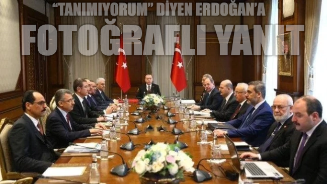 “Tanımıyorum” diyen Erdoğan’a fotoğraflı yanıt