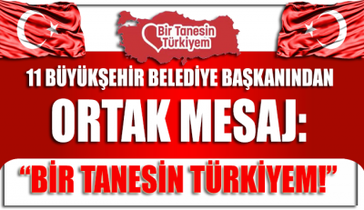 11 büyükşehir belediye başkanından ortak mesaj: Bir tanesin Türkiyem!