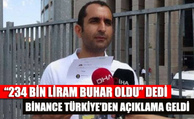 ‘234 bin liram buhar oldu’ dedi, Binance Türkiye’den açıklama geldi