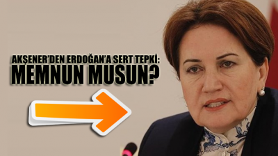 Meral Akşener'den Erdoğan'a sert tepki!