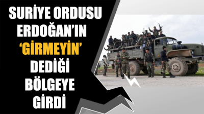 Suriye ordusu Erdoğan'ın 